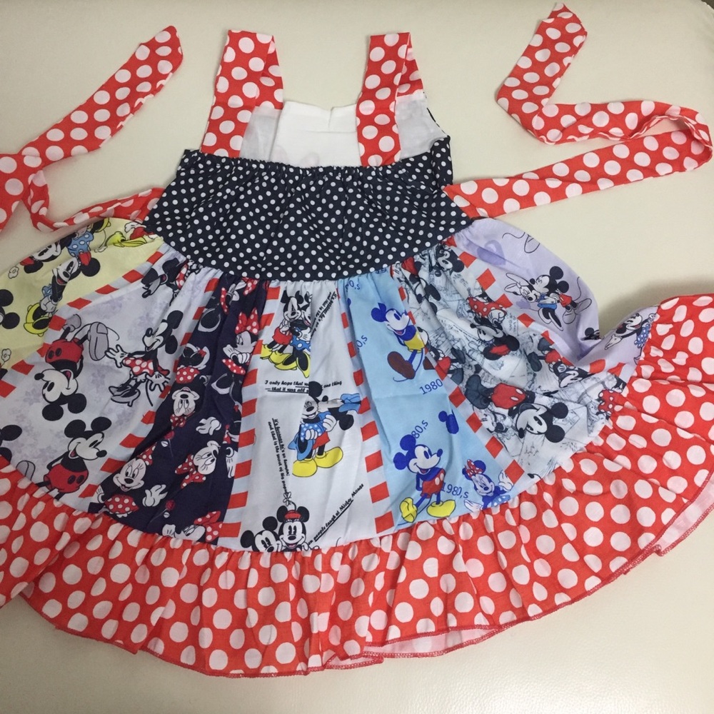 Minnie Mouse Mickey Mouse Cute Twirl Dress - Picture 9 of 11